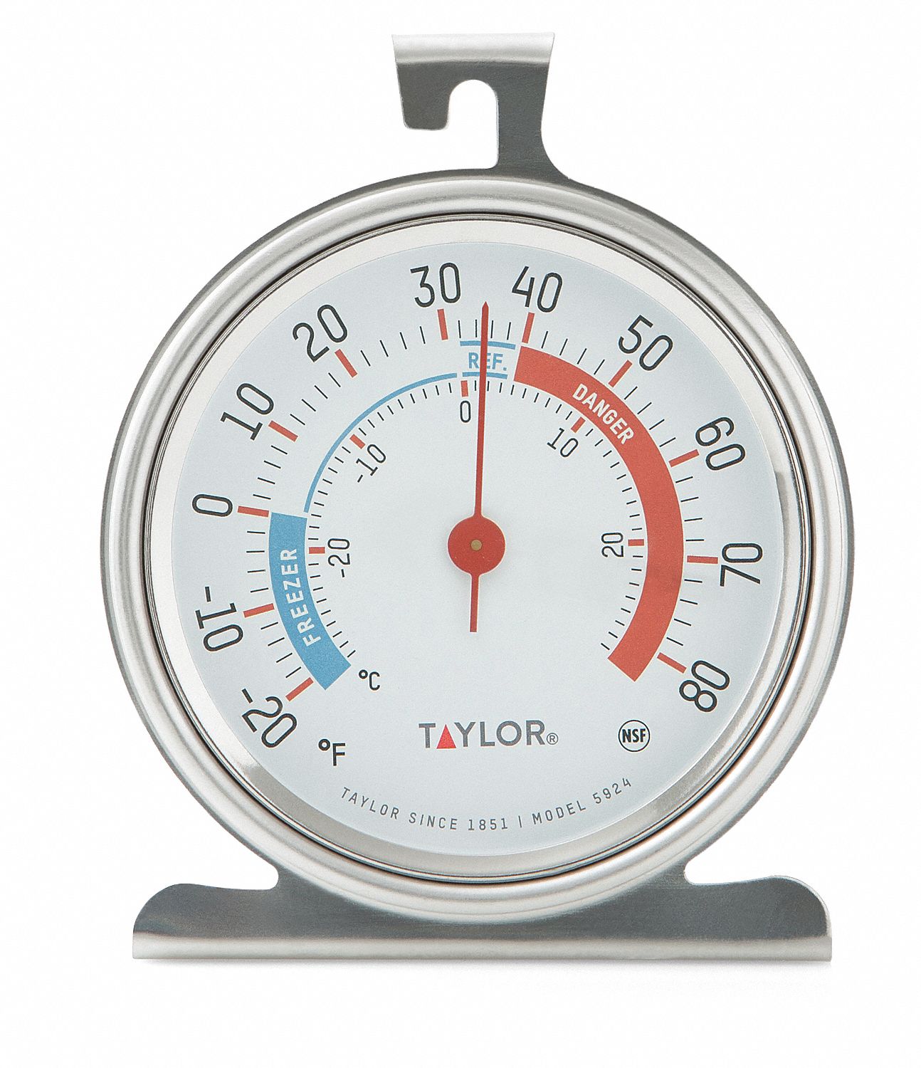 AvaTemp 4 3/4 Tube Refrigerator / Freezer Thermometer
