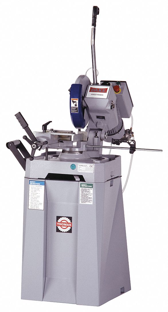 DAKE CORPORATION, Manual, 12 1/2 in Blade Dia. English, Cold Saw