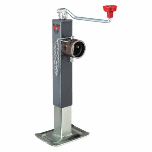 BULLDOG Trailer Jack Square Swivel, 8,000 lb Load Capacity, 10 in Lift