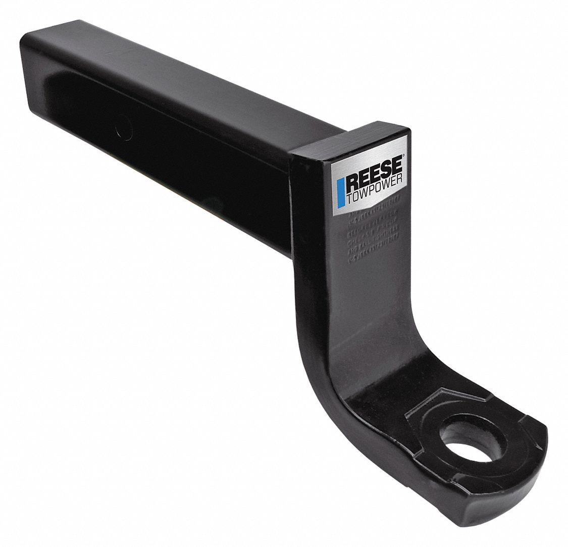 Draw Bar: V, 1 in Compatible Ball Shank Dia, Ball Mounts Ball Mount, 15 1/2 in Overall Lg