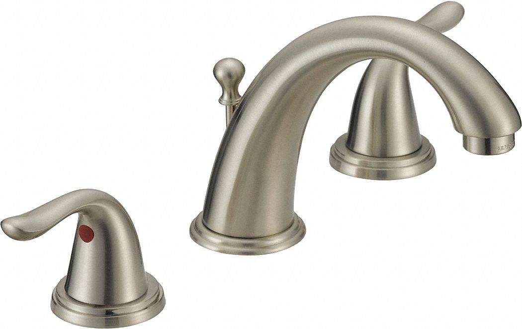 MID ARC BATHROOM FAUCET: EZ-FLO, IMPRESSIONS COLLECTION, BRUSHED NICKEL FINISH, 1.2 GPM