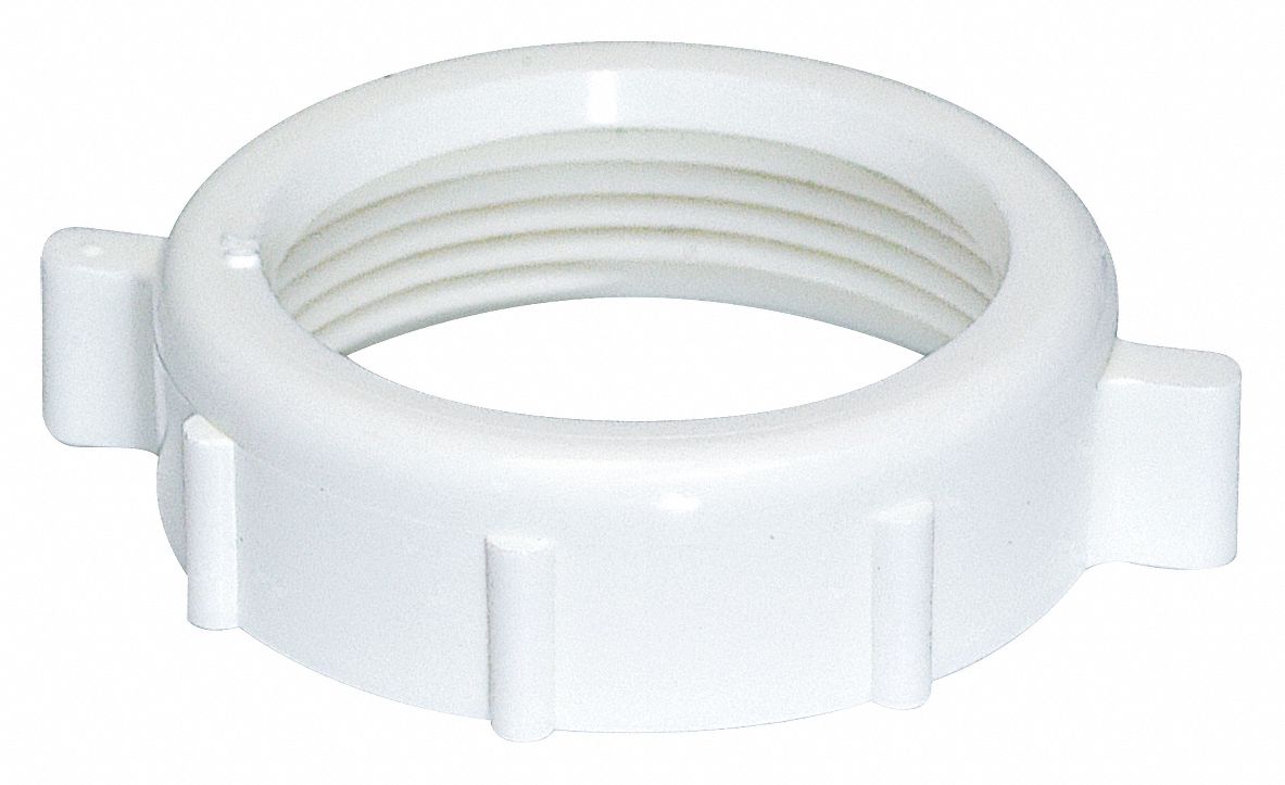 GRAINGER APPROVED SlipNut, For Use With Wall Drain, PK 10 444J2635089 Grainger