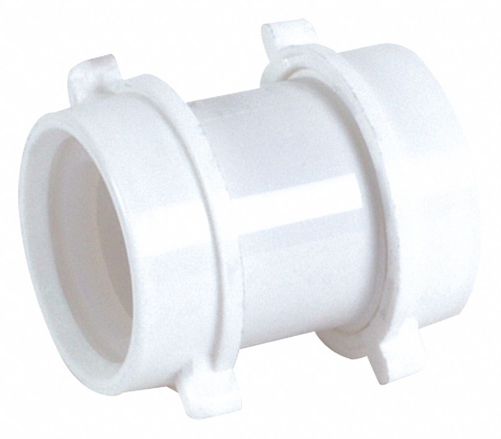 Coupling: Plastic, White,