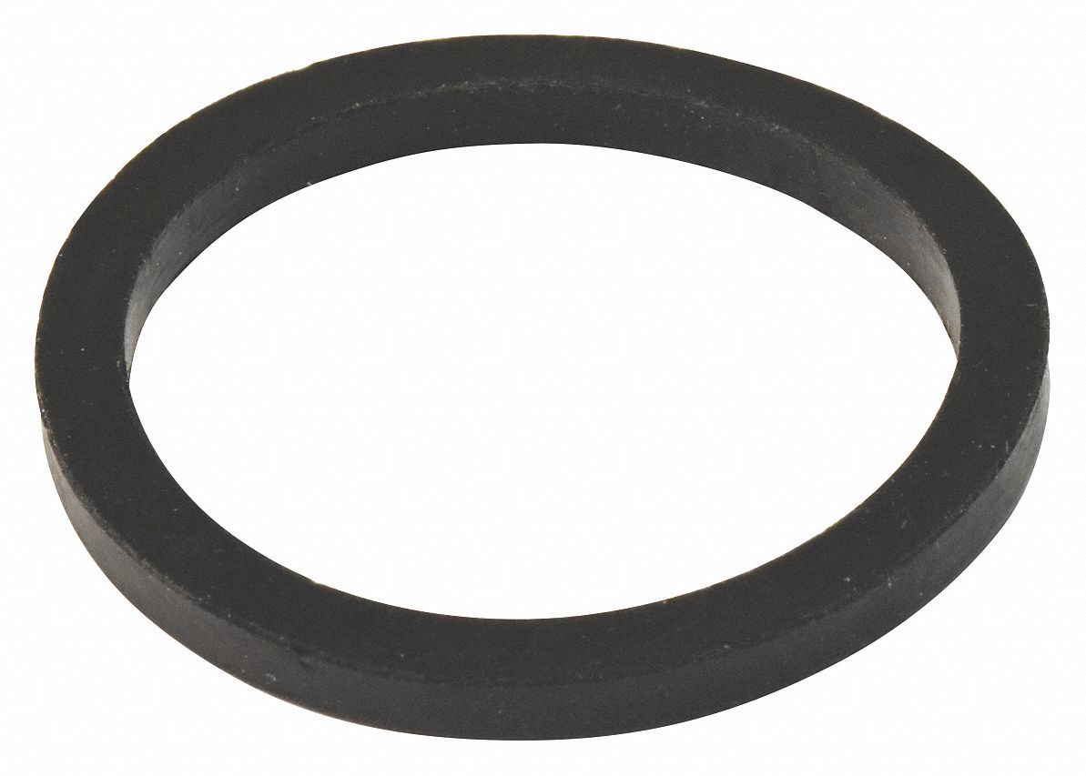 Washer: Rubber, Black, 1 1/4 in Fits Pipe Size, Slip, 100 PK