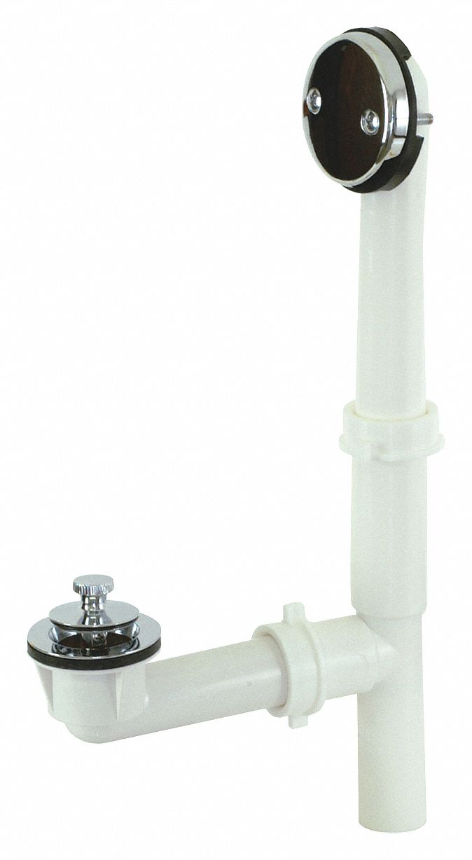 Lift and Lock Bath Waste: 1 1/2 in Fits Max Drain Size, 1 1/2 in Fits Min Drain Size