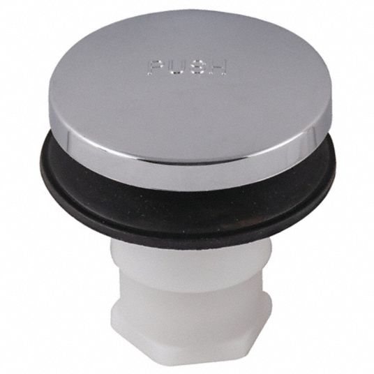 Toe Touch, Plastic, Drain Stopper - 444K12|35229 - Grainger