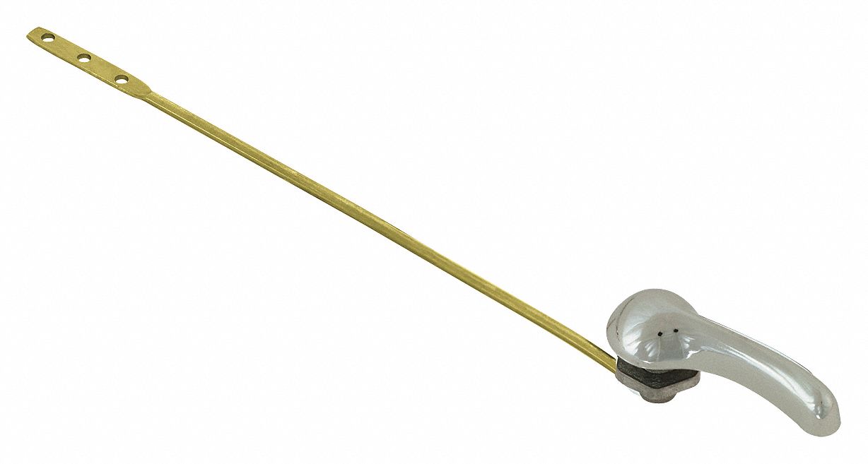 TRIP LEVER: UNIVERSAL FIT, 8½ IN SIZE, BRASS, UNIVERSAL FIT