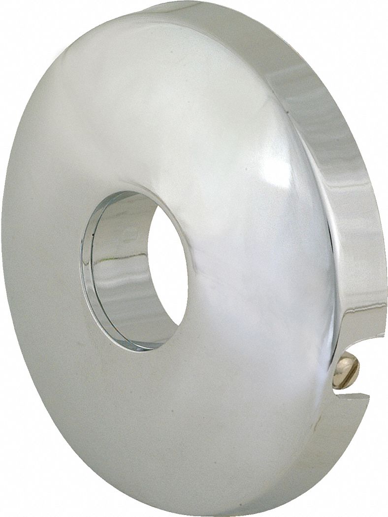 SHOWER ARM FLANGE: EZ-FLO, FOR USE WITH ½ IN SHOWER ARMS, ABS PLASTIC, CHROME FINISH