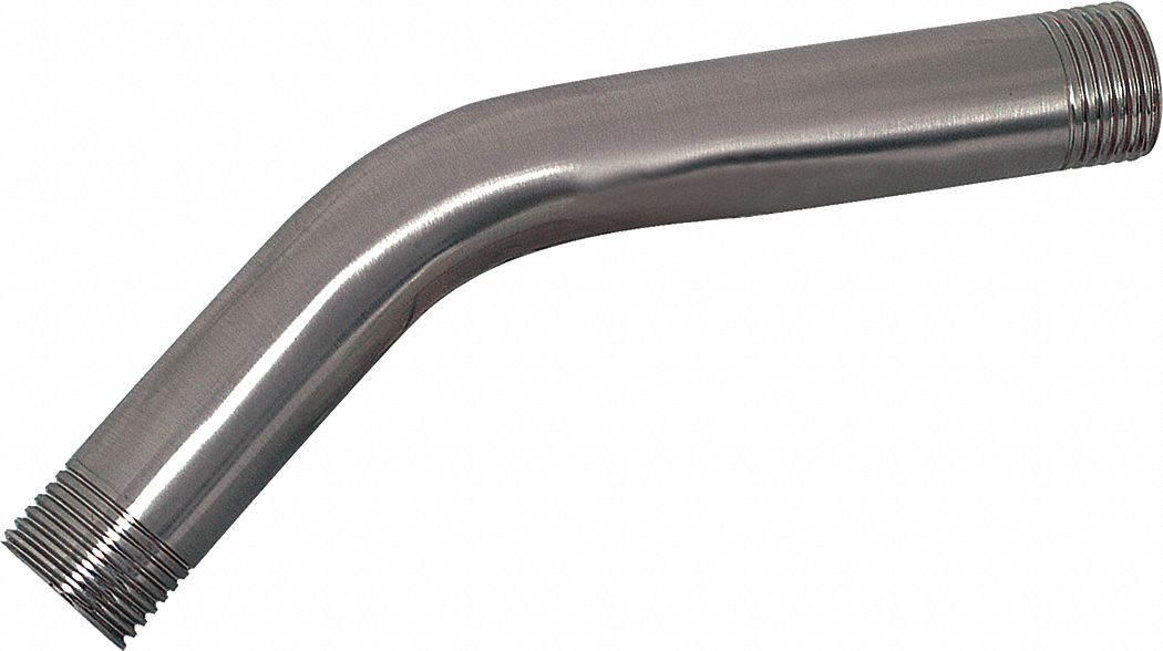 Shower Arm: Compatible Product Type Showerheads, Brass, Brushed Nickel Finish