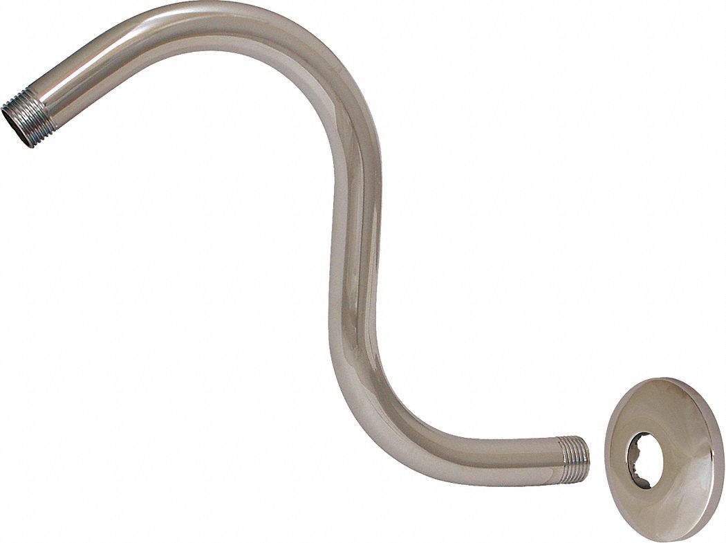 S Shape Shower Arm Brass