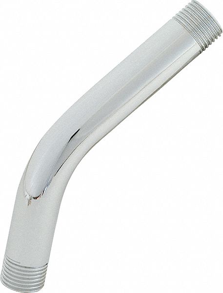 SHOWER ARM: EZ-FLO, FOR SHOWERHEADS, BRASS, 8 IN SIZE, CHROME FINISH, NPT CONNECTION