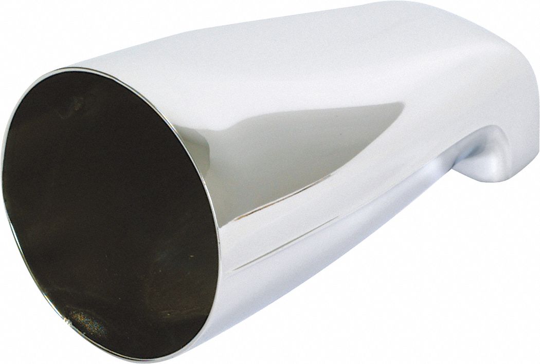 TUB SPOUT: EZ-FLO, ½ IN CONNECTION SIZE, IPS CONNECTION, 5¼ IN SPOUT REACH, CHROME FINISH