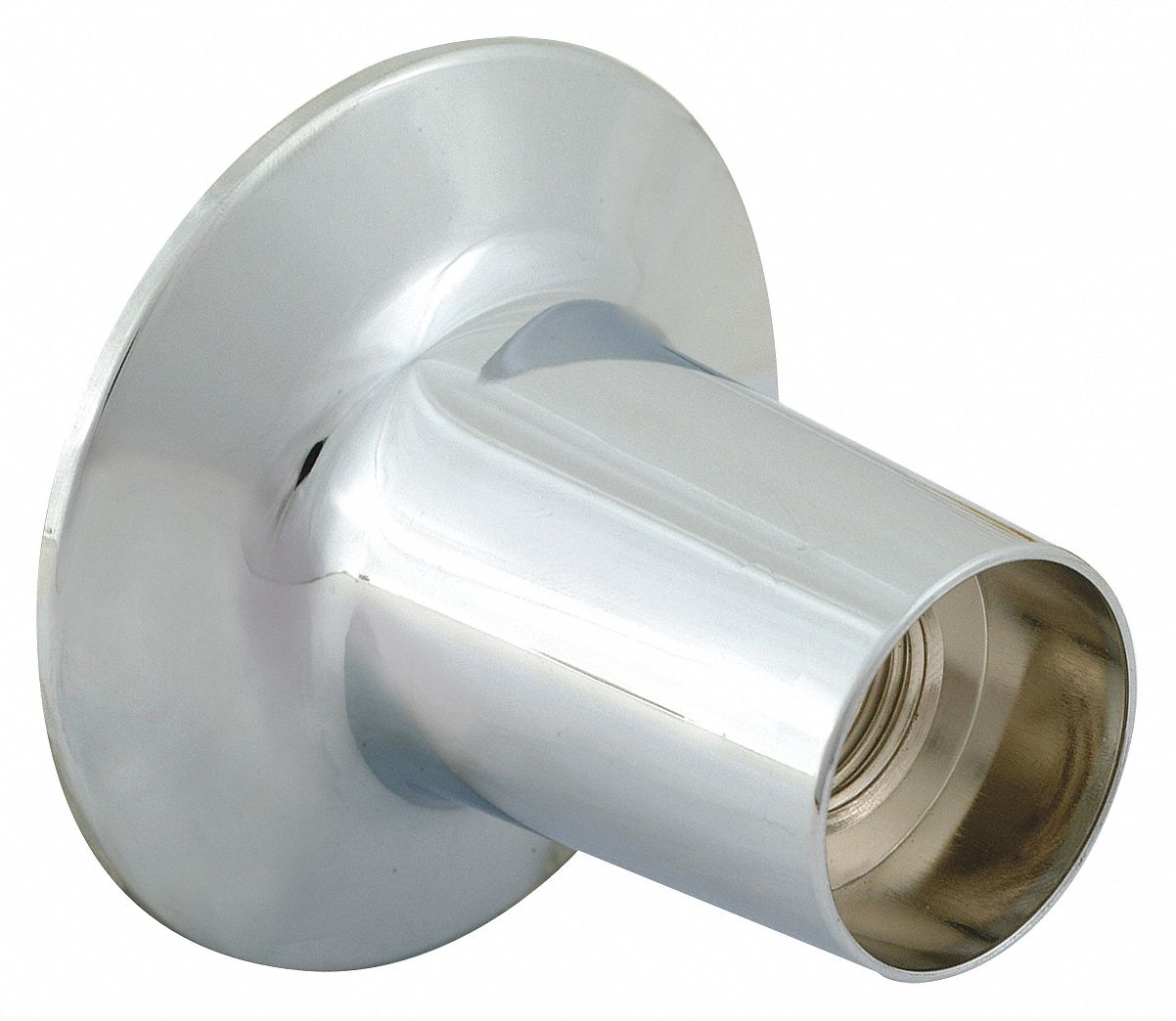 TUB & SHOWER FLANGE: EZ-FLO, FOR USE WITH SHOWER ARMS, METAL, 2¼ IN OD SIZE, CHROME FINISH