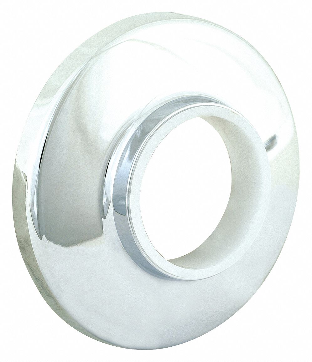 TUB AND SHOWER FLANGE: EZ-FLO, FOR USE WITH SHOWER ARMS, ZINC, 1¼ IN ID X 2¾ IN OD SIZE