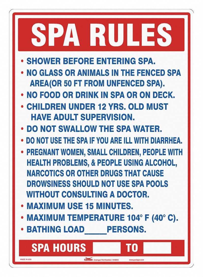 Safety Sign, 28 in x 20 in, Polyethylene