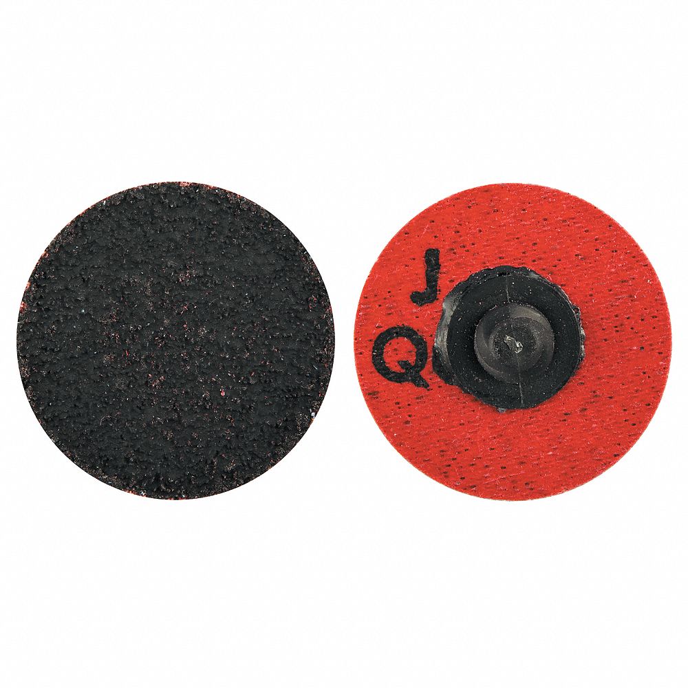 NORTON Quick Change Disc 2 in Disc Dia, 36 Abrasive Grit, Extra Coarse