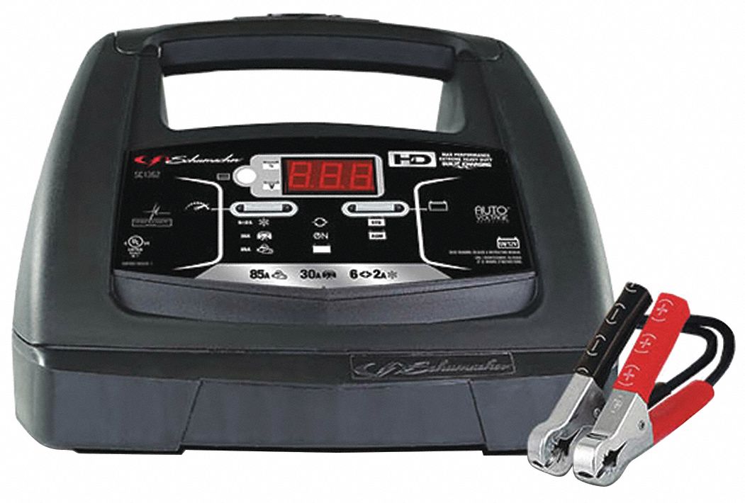 BATTERY CHARGER, BOOSTING/CHARGING/MAINTAINING, AUTOMOTIVE, FLOAT, 2 FT CABLE L