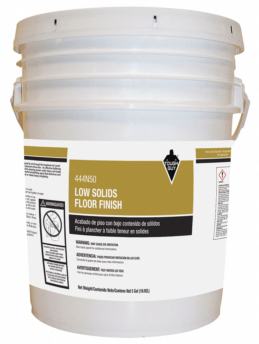 TOUGH GUY 5 gal Floor Finish, 1 EA 444N50444N50 Grainger