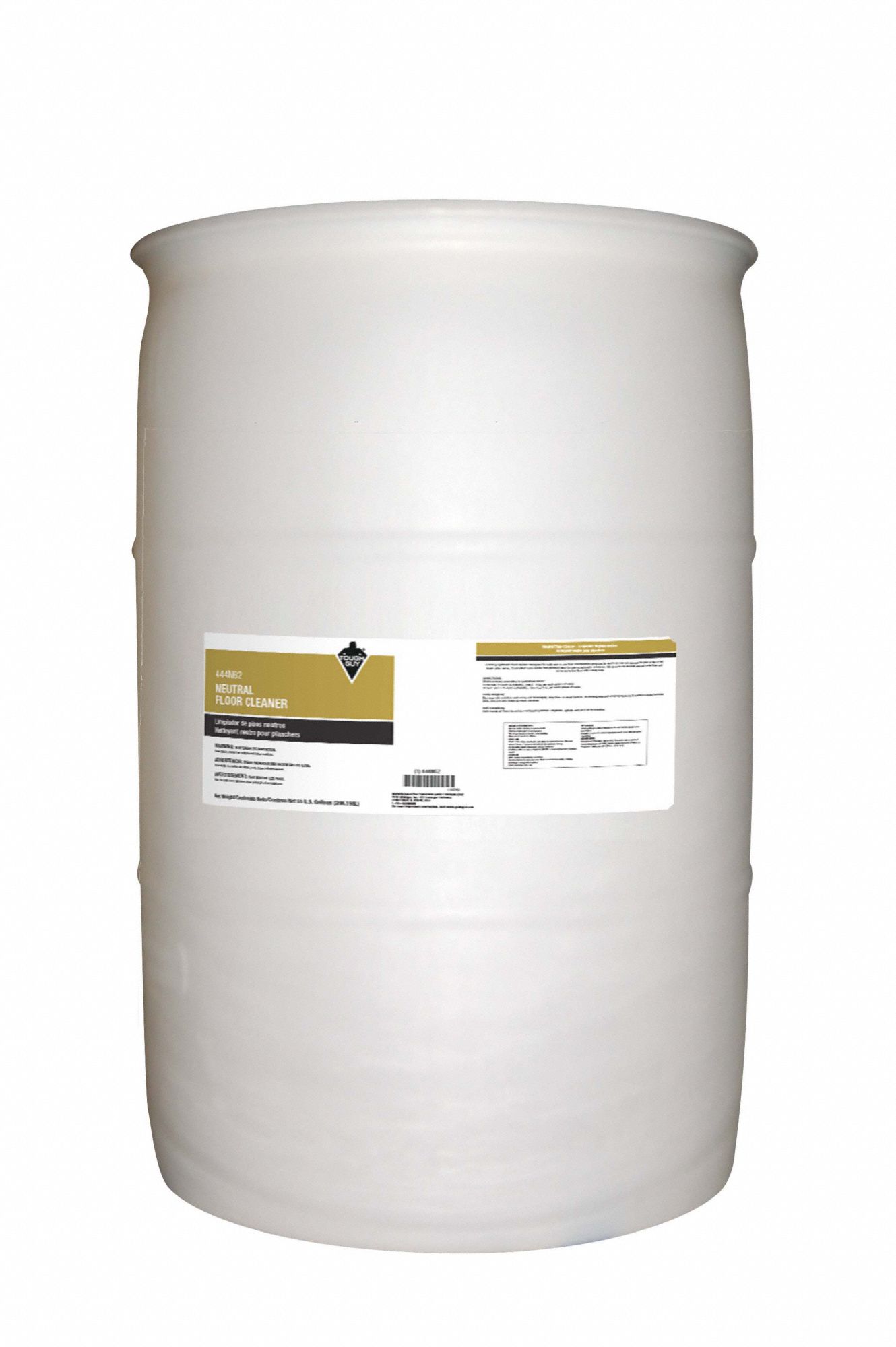 Neutral Floor Cleaner: Drum, 55 gal Container Size, Concentrated, Liquid