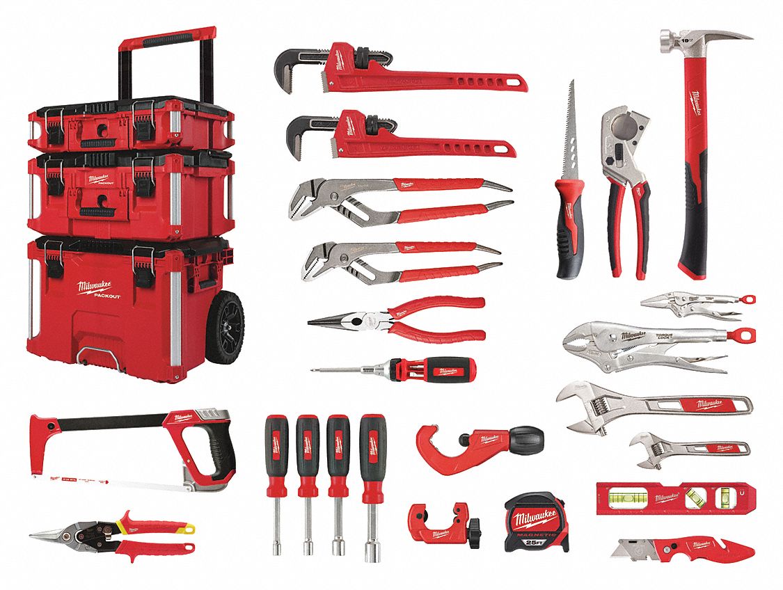 Professional Plumber Tool Kit  Cutting grooves for cables and pipes