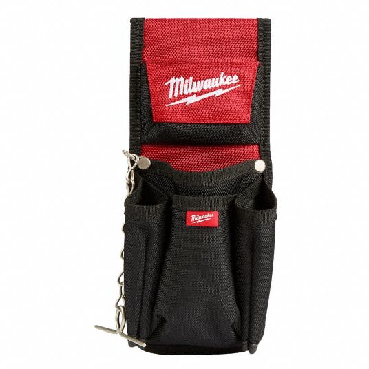 MILWAUKEE Tool Pouch 7 Pockets Compatible with Small Utility Tools Belt Slot Open Top