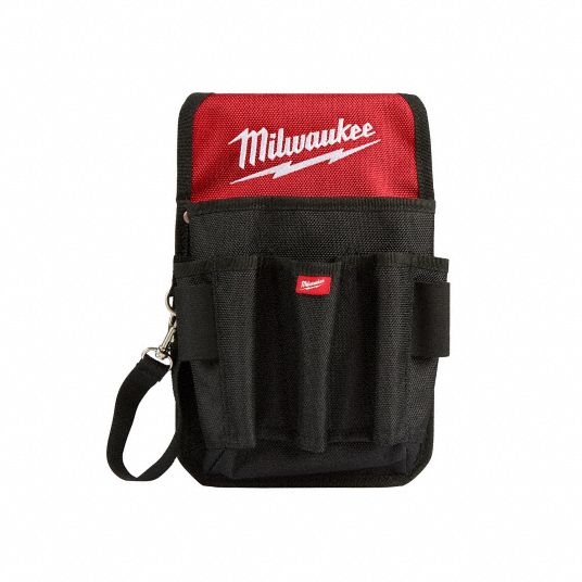 MILWAUKEE Tool Pouch 8 Pockets Compatible with Small Utility Tools Belt Slot Open Top