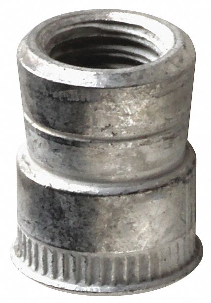 GRAINGER APPROVED CPB2-2520-500-25 Rivet Nut,Slotted Body,Zinc Yellow,PK25 