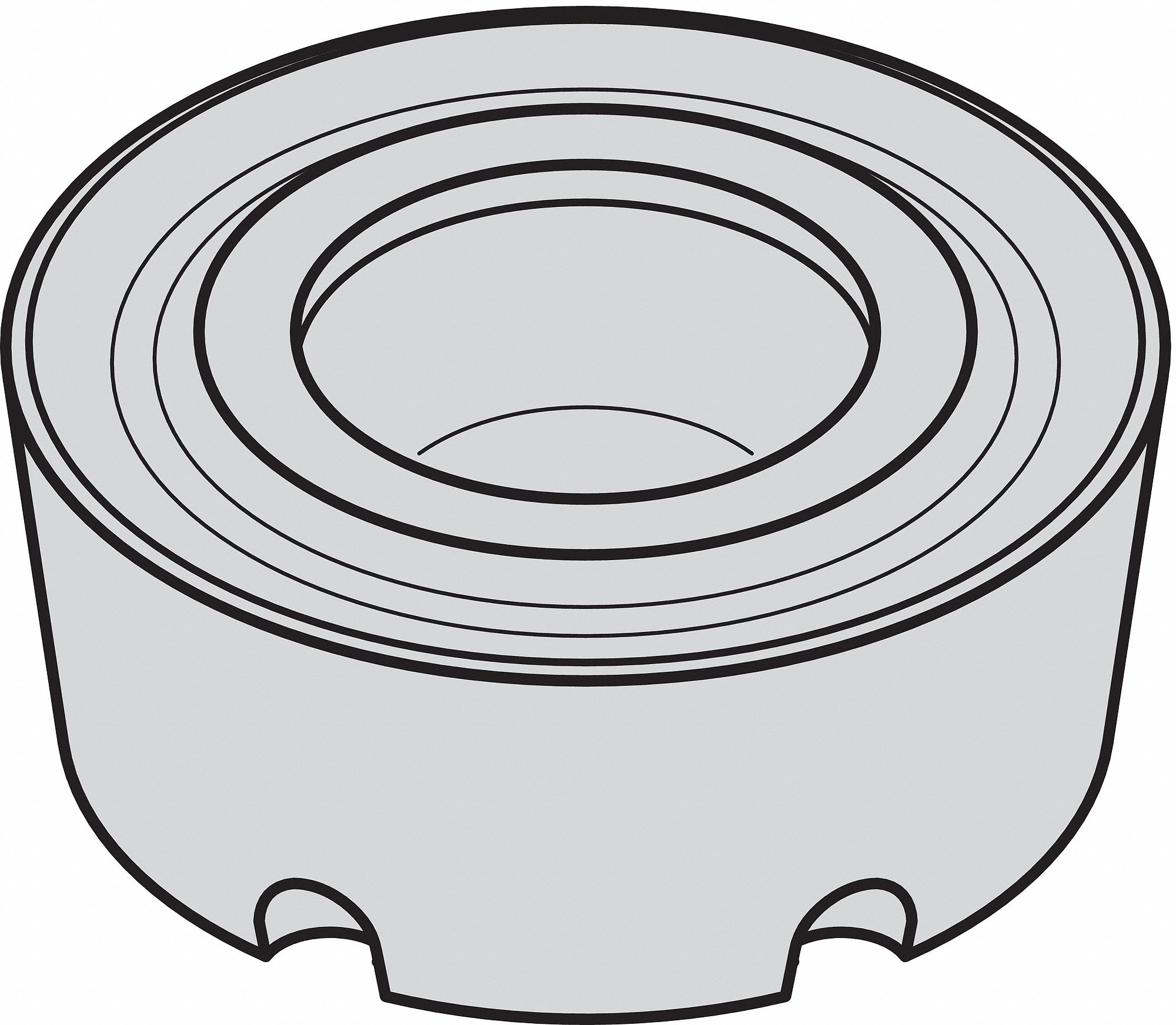 Round Milling Insert: 5/8 in Inscribed Circle, 0.2500 in Thick, M100 Series, Chip-Breaker