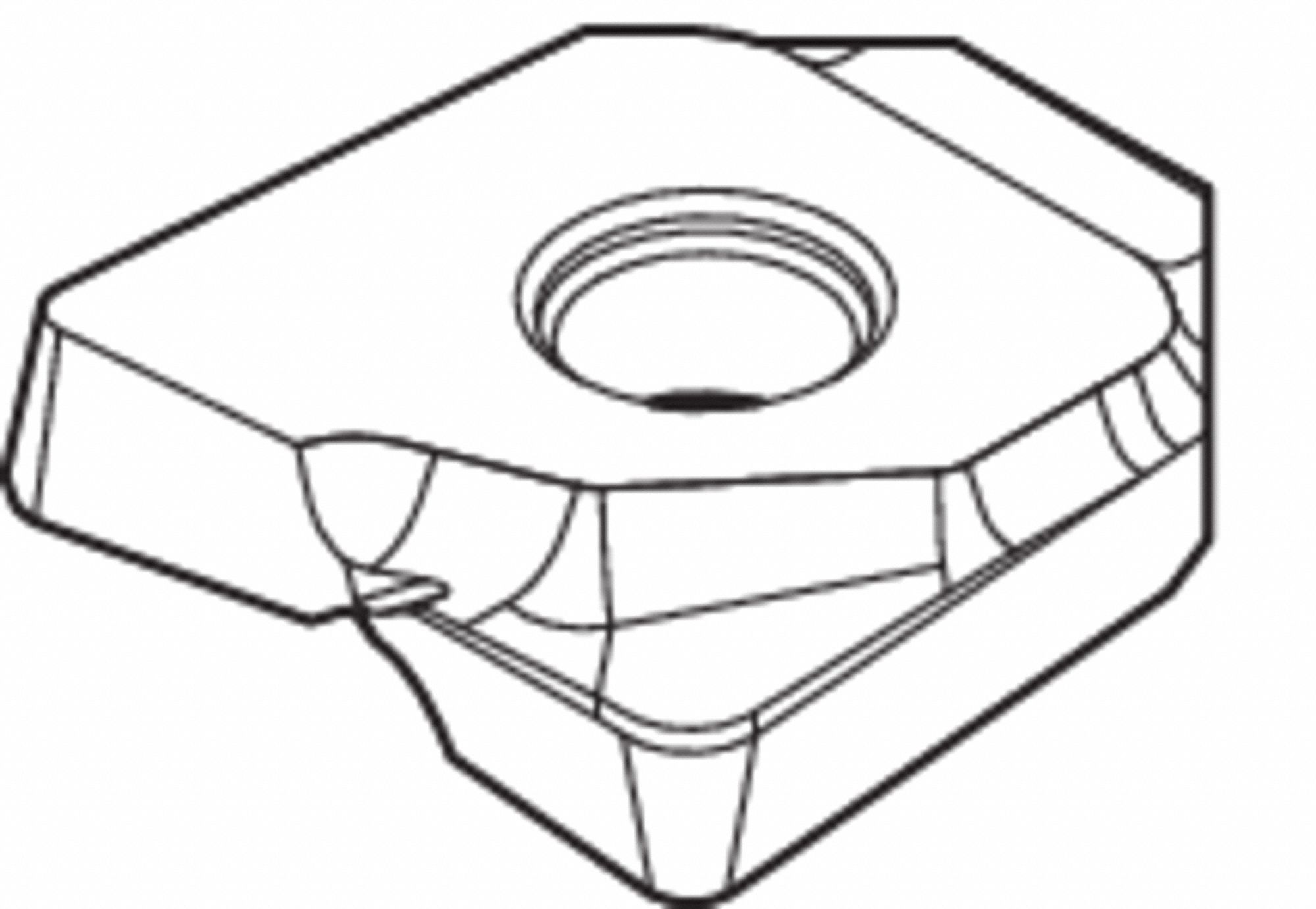 WIDIA, 16.00mm Inscribed Circle, 2.02mm Corner Radius, Milling Insert 444U64M270TF16R2 Grainger
