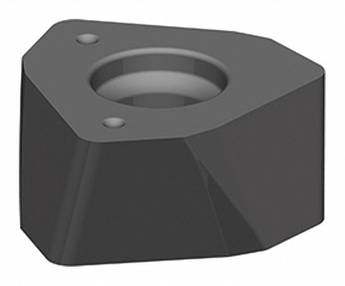Trigon Milling Insert: 0.4720 in Inscribed Circle, 1.27mm Corner Radius, 0.2795 in Thick