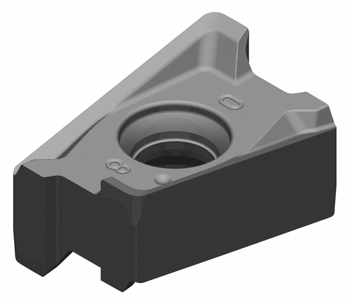 Milling Insert: 0.394 in Inscribed Circle, 1/32 in Corner Radius, 0.2710 in Thick, Milling