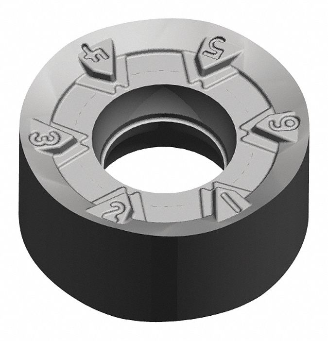 Round Milling Insert: 0.4724 in Inscribed Circle, 0.1870 in Thick, M200 Series