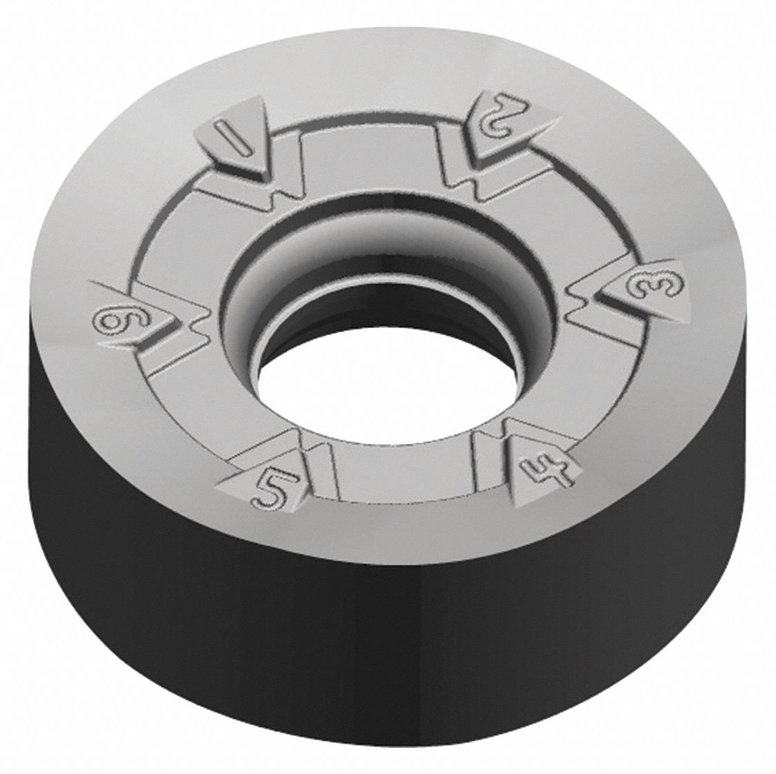 WIDIA Round Milling Insert: 5/8 in Inscribed Circle, 0.2174 in Thick, M200  Series, Chip-Breaker