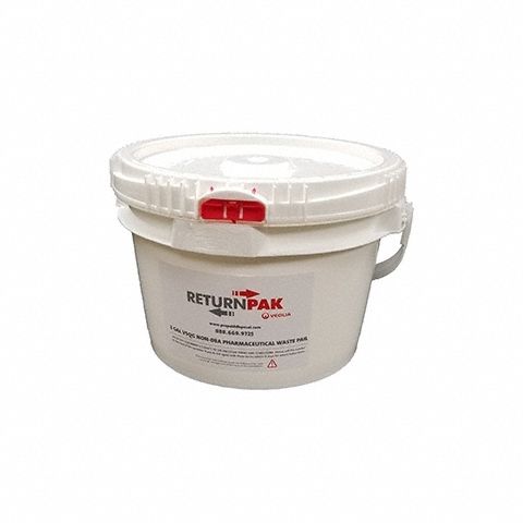 Pharmaceutical Waste Pail: 2 gal, 25 lb Wt Capacity