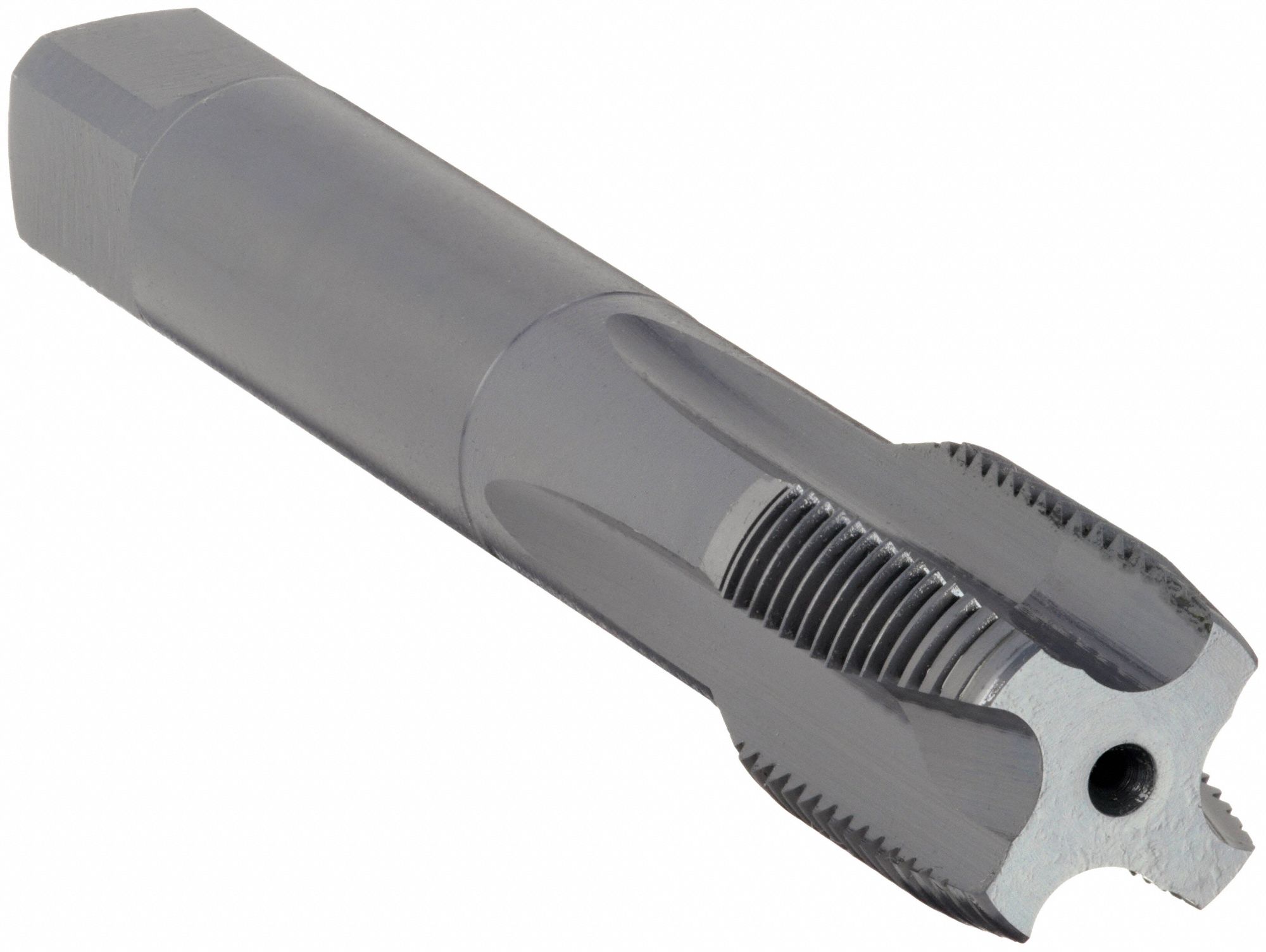 Straight Flute Tap: 1"-11 Thread Size, 1 1/8 in Thread Lg, 6 9/32 in Overall Lg, Plug