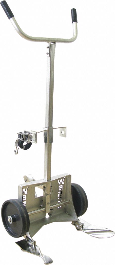 Drum Hand Truck: For 30 gal_55 gal_85 gal Cntnr Cap, For Plastic Container Material, Prong