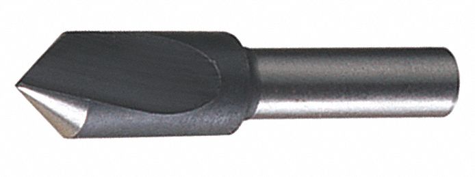 Countersink: 1 in Body Dia., 1/2 in Shank Dia., Black Oxide Finish, High Speed Steel