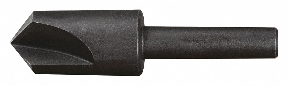 Countersink: 1/2 in Body Dia., 1/4 in Shank Dia., Black Oxide Finish