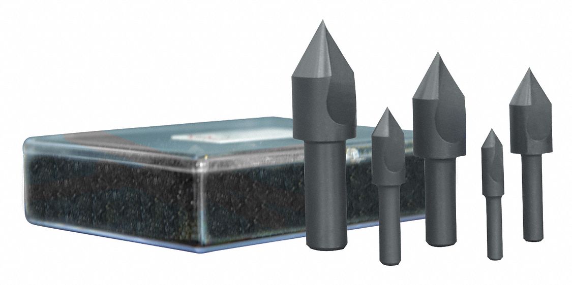 CLEVELAND Countersink Set, 60 ° Countersink Angle, Number of Pieces 5