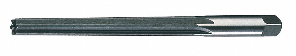 TAPER PIN REAMER, FOR #10 PIN, 9/16 IN SMALL END DIAMETER, 23/32 IN LARGE END DIAMETER