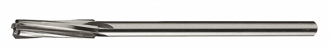 Chucking Reamer: 3/8 in Reamer Size, 1 3/4 in Flute Lg, 7 in Overall Lg