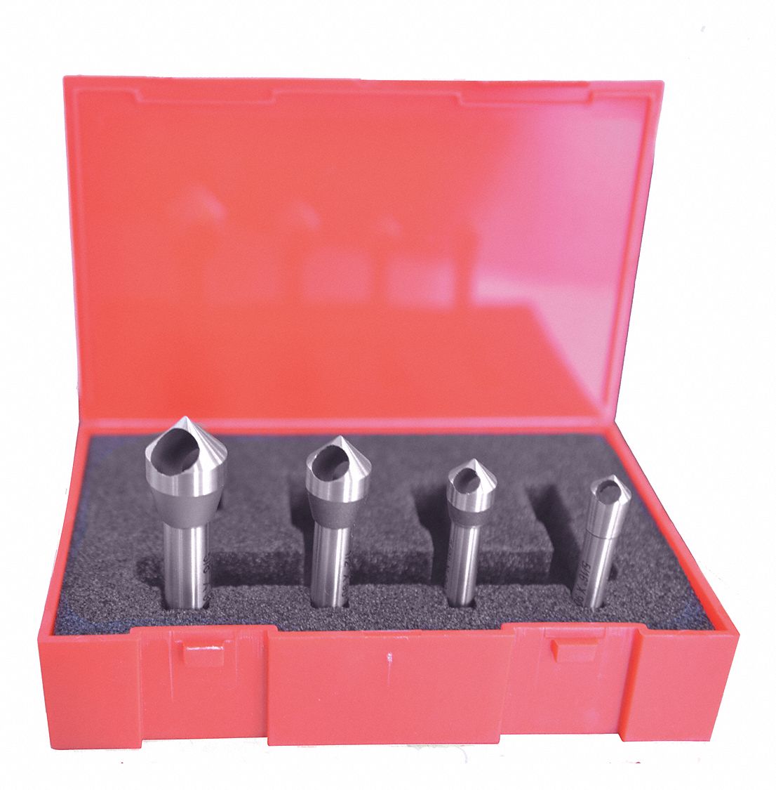 Countersink Set: Cobalt, Bright (Uncoated) Finish, 5/16 in Smallest Body Dia., 4 Pieces