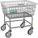 WIRE LAUNDRY CART,600 LB. LD CAP.,GRAY