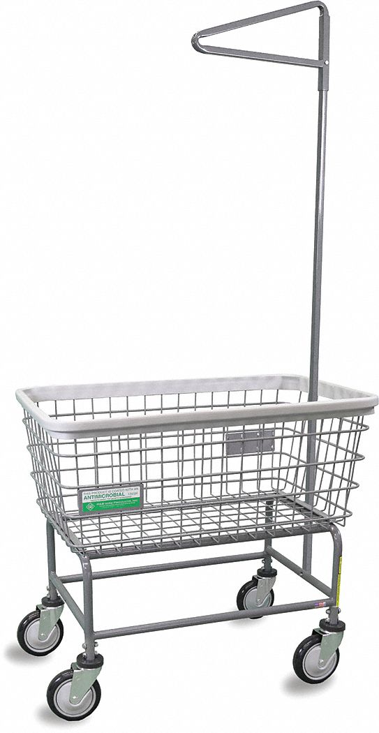 LAUNDRY CART,GRAY,77-1/2