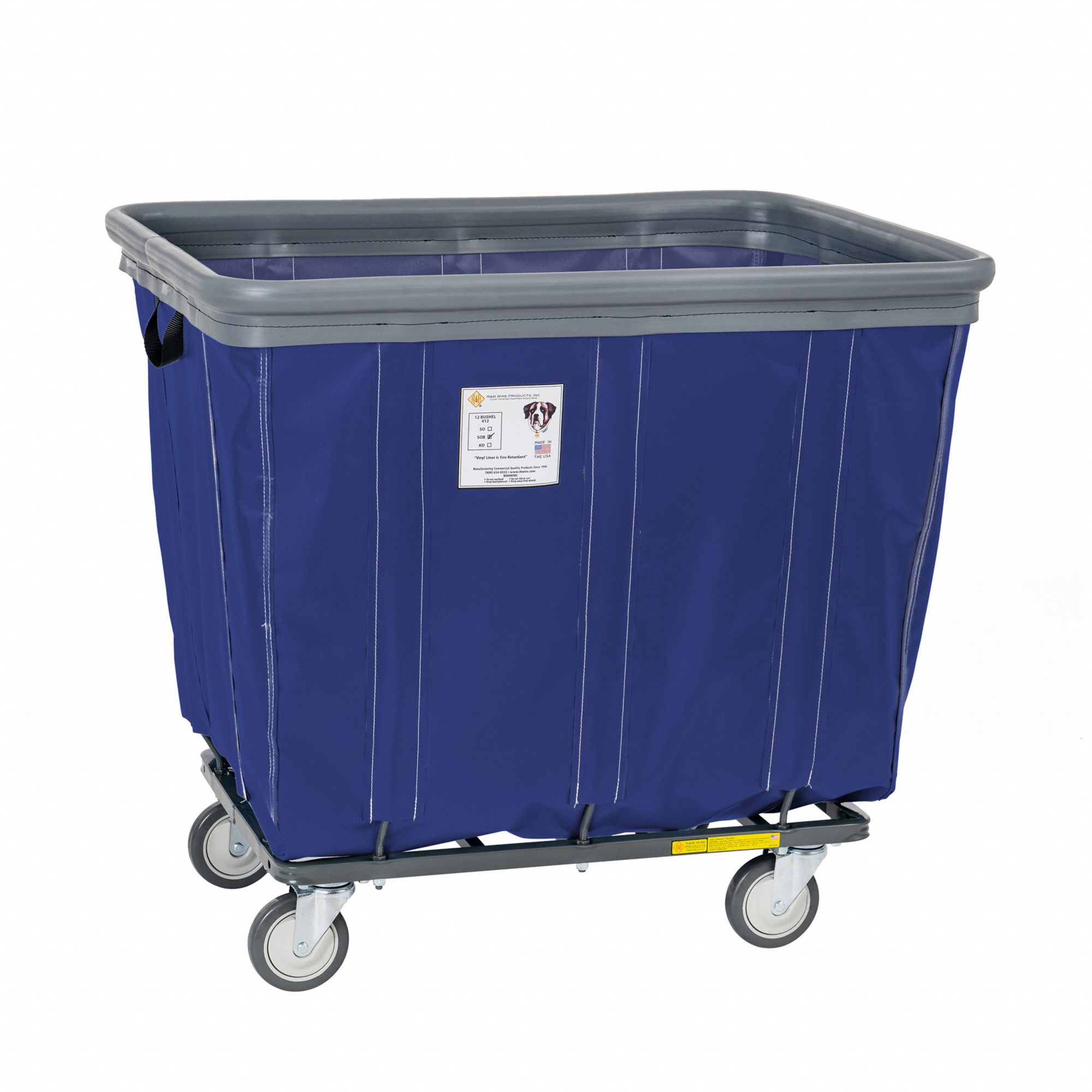VINYL BASKET TRUCK, AIR CUSHION BUMPER, 15 CU FT CAPACITY, 400 LB LOAD CAPACITY