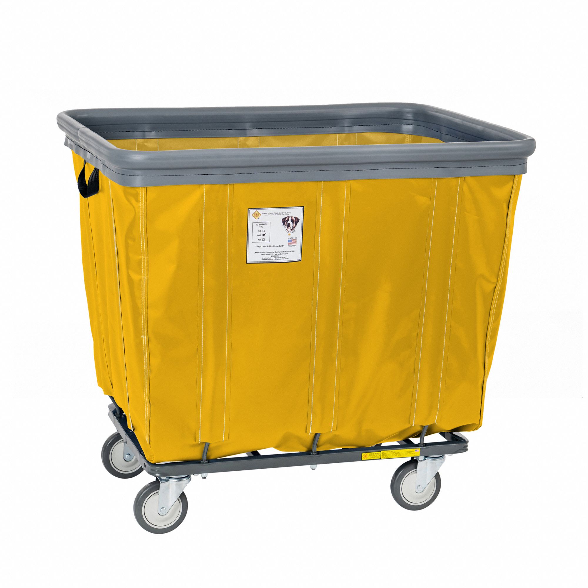 VINYL BASKET TRUCK, AIR CUSHION BUMPER, 15 CU FT CAPACITY, 400 LB LOAD CAPACITY