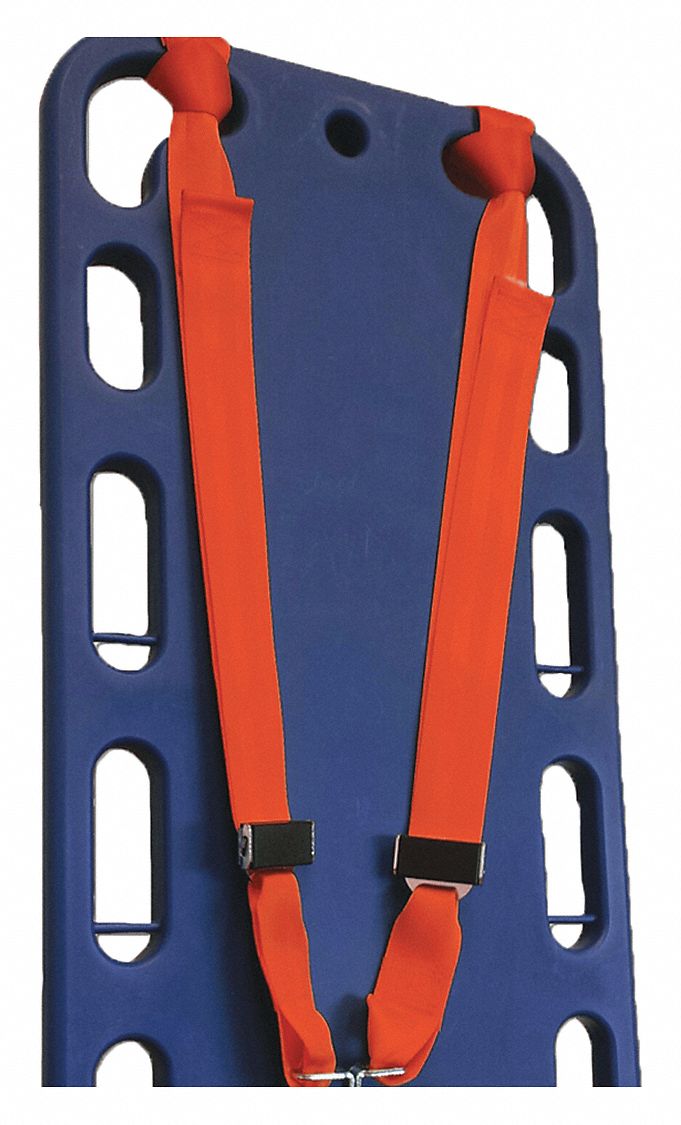 Strap System: 5 ft, Nylon, Push Button, Orange, 11154 OR