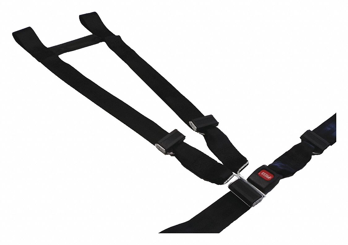 Strap System: 6 ft, Nylon, Push Button, Black, 11160 BKF
