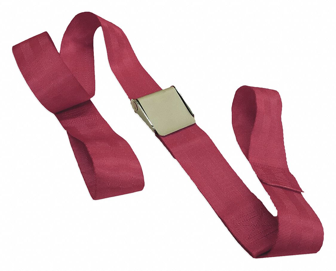 Strap: 5 ft, Nylon, Cam, Red