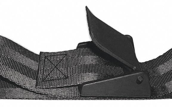 Strap: 9 ft, Nylon, Cam, Black